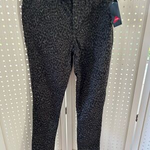 GAP Women's Black Leopard Patterned Jeggings